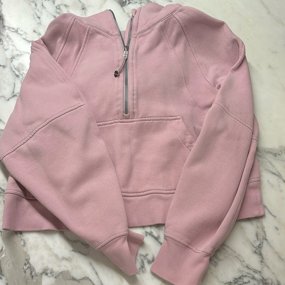 Lululemon half zip scuba with hood